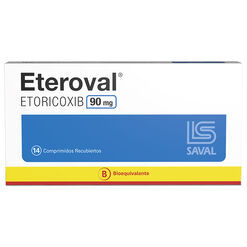 ETEROVAL Etoricoxib 90 mg 14 comprimidos