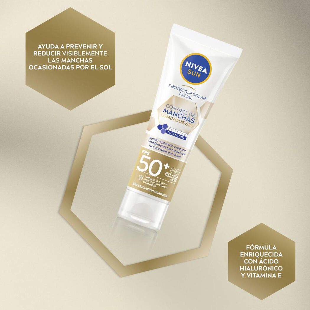 Protector Solar Nivea Sun Luminous FPS 50+ 40Ml, , large image number 4
