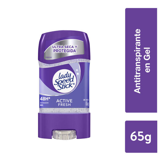 Desodorante Lady Speed Stick 24/7 Active Fresh Gel 65g, , large image number 0