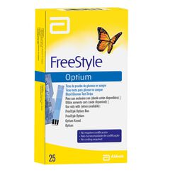 Freestyle Optium x 25 Tiras Reactivas