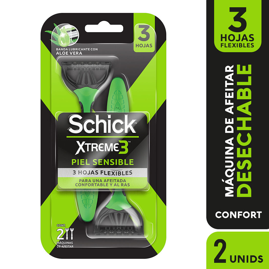 Maquina de Afeitar Schick Xtreme 3 2 un, , large image number 0