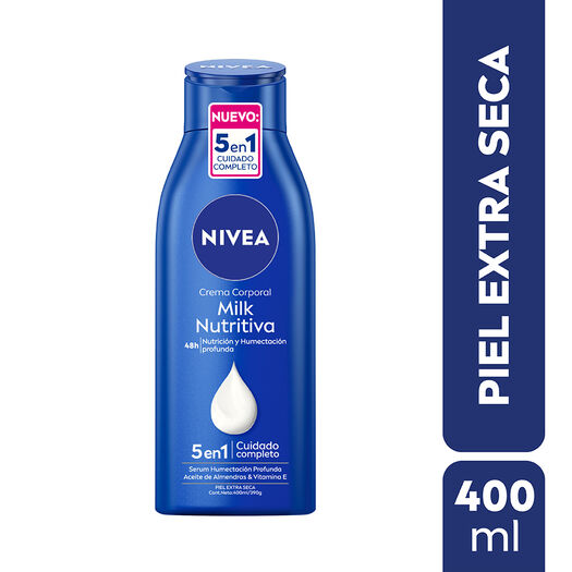 CREMA CORPORAL NIVEA MILK NUTRITIVA PIEL EXTRA SECA 400ML, , large image number 0