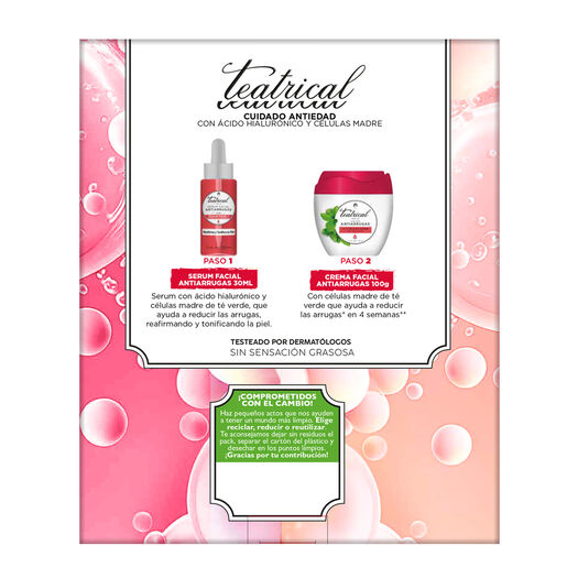 Pack Teatrical Serum 30Ml + Crema Antiarrugas 100Gr, , large image number 3