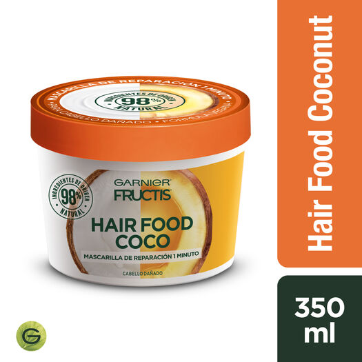 Fructis Mascarilla Hair Food Coconut x 350 mL, , large image number 0