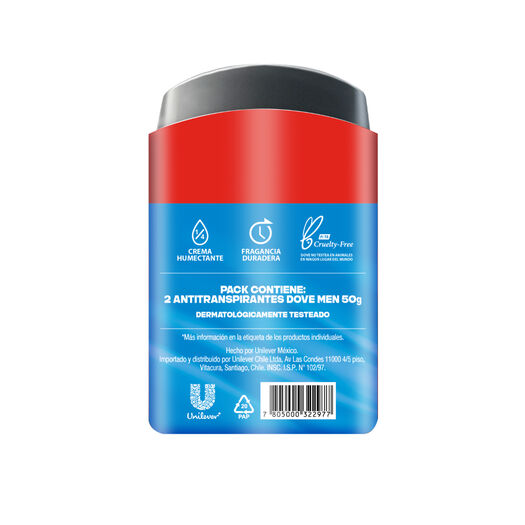 Pack 2 Dove M+C Desodorantes Barra 50gr, , large image number 2