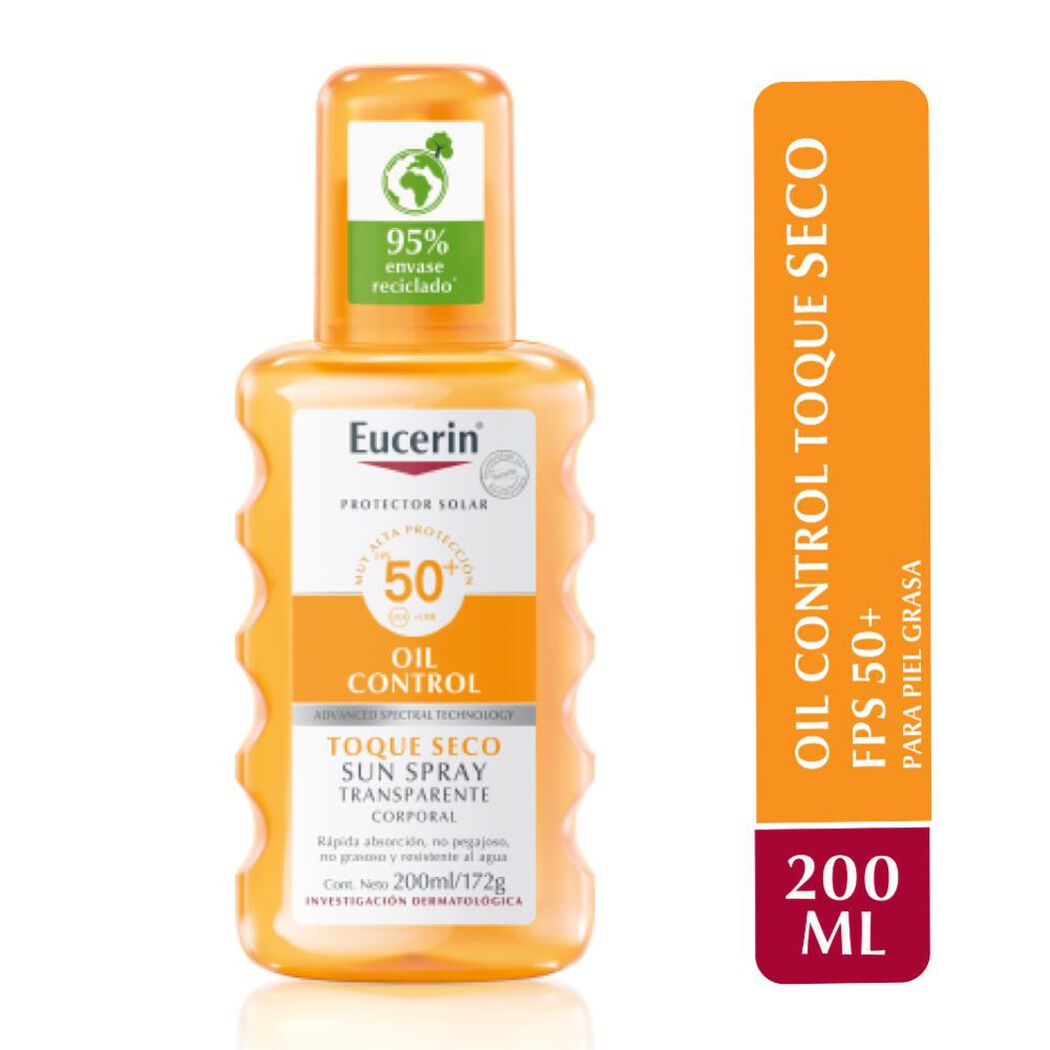 Protector Solar Eucerin Sensitive Protect Spray Transparente Fps50+ 200 mL, , large image number 0