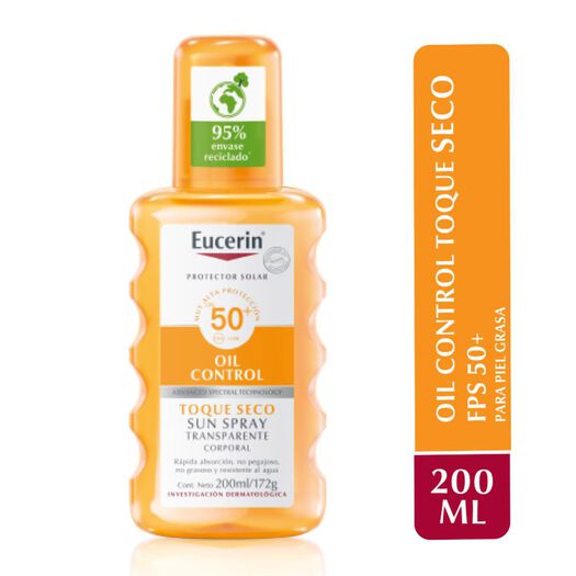 Protector Solar Eucerin Sensitive Protect Spray Transparente Fps50+ 200 mL, , large image number 0