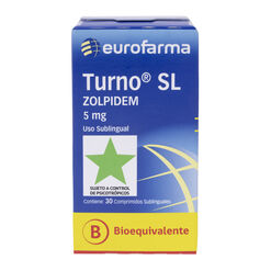 Turno SL Zolpidem 5mg 30 Comprimidos Sublinguales