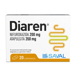 Diaren x 20 Comprimidos
