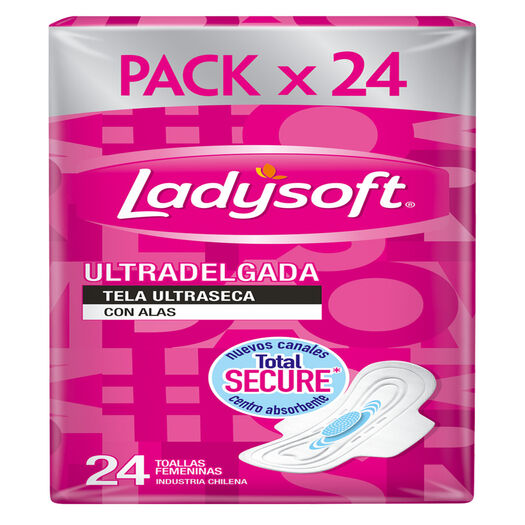 Toalla Higiénica Ladysoft Ultradelgada 24 un, , large image number 1