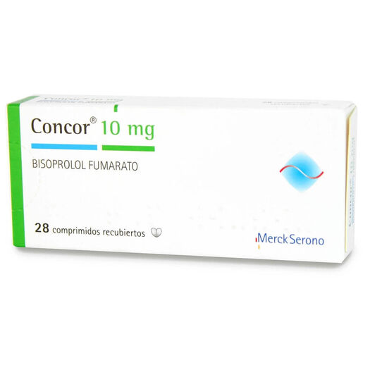 Concor 10 mg x 28 Comprimidos Recubiertos, , large image number 0