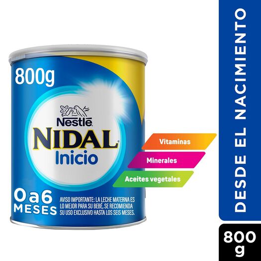 Fórmula Infantil Nidal Inicio Tarro 800 g, , large image number 0