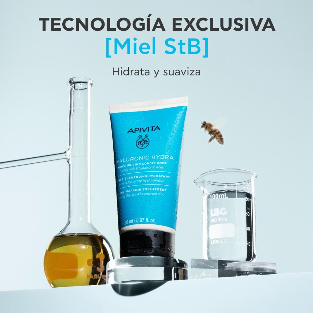 Acondicionador Apivita Cabello Hidratante Hyaluron 100 mL, , large image number 4