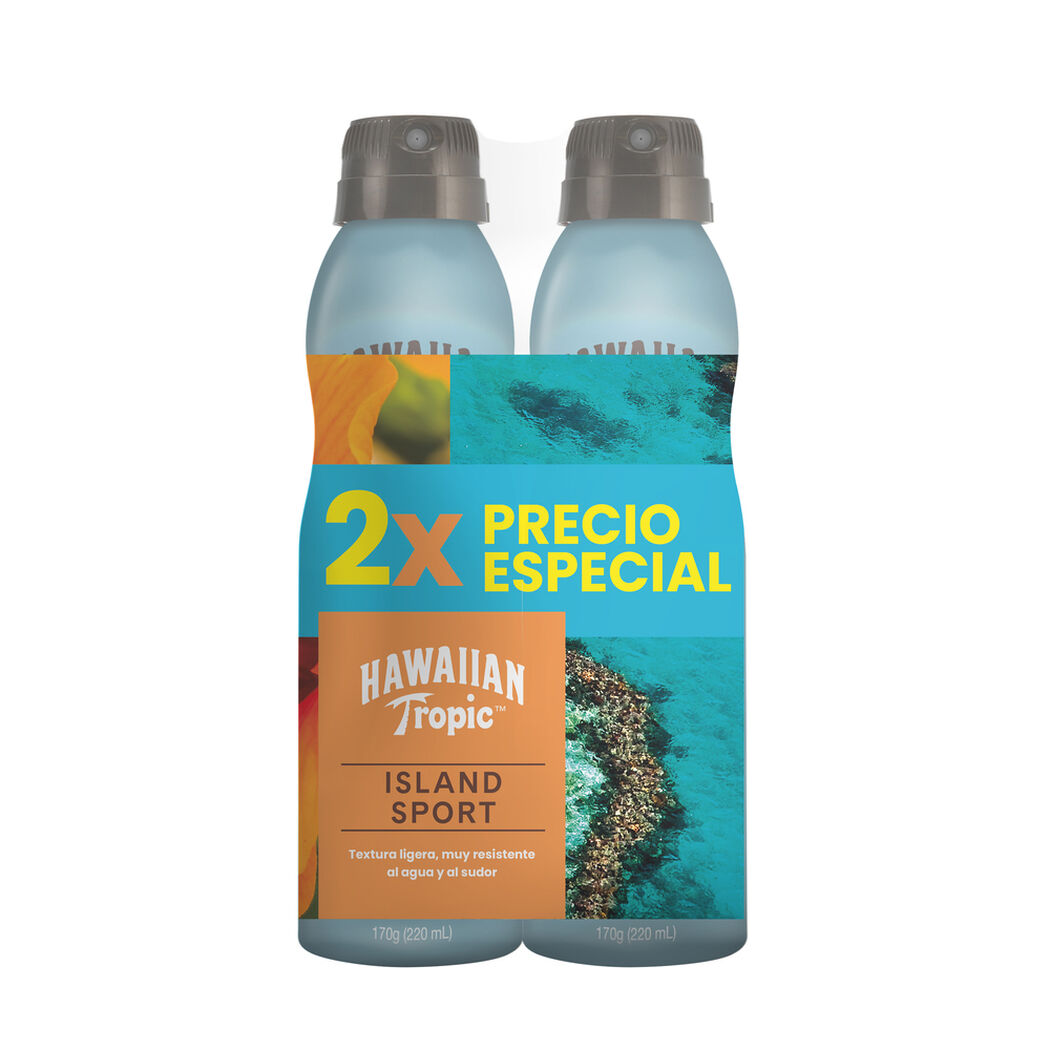 Protector Solar Hawaiian Tropic Island Sport Ultra Light FPS 50 240 mL 2 un, , large image number 0
