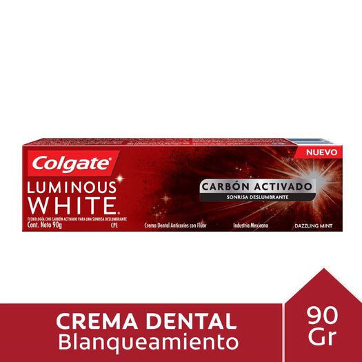 Colgate Pasta Dental Luminous Charcoal x 90 g, , large image number 0