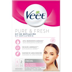 Veet Kit Crema Depilatoria Facial + Hidratante 2 x 50 ml