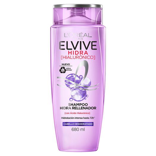 Shampoo Elvive Hidra Hialuronico Cabello Deshidratado 680Ml, , large image number 1