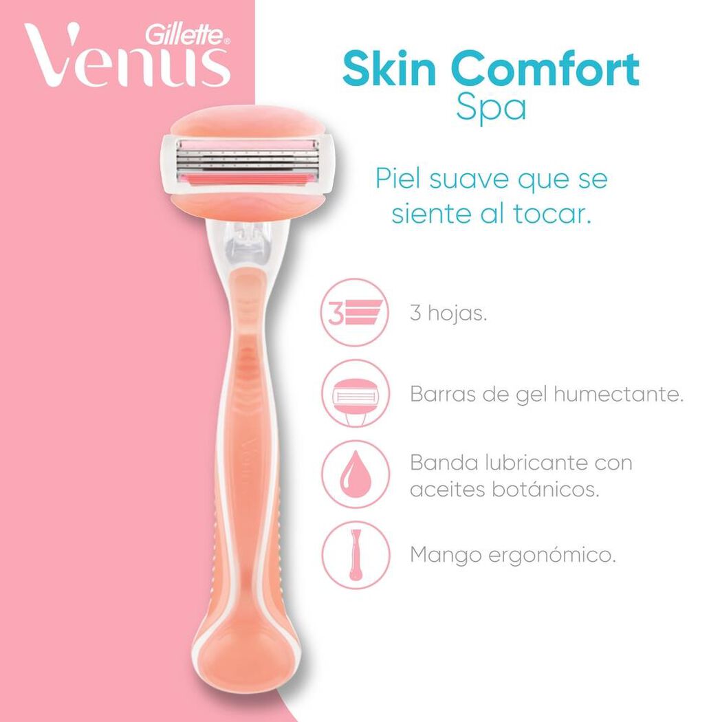 Repuestos Maquina De Afeitar Gillette Venus Spa Con Aceites Botánicos, 2 Unidades, , large image number 1