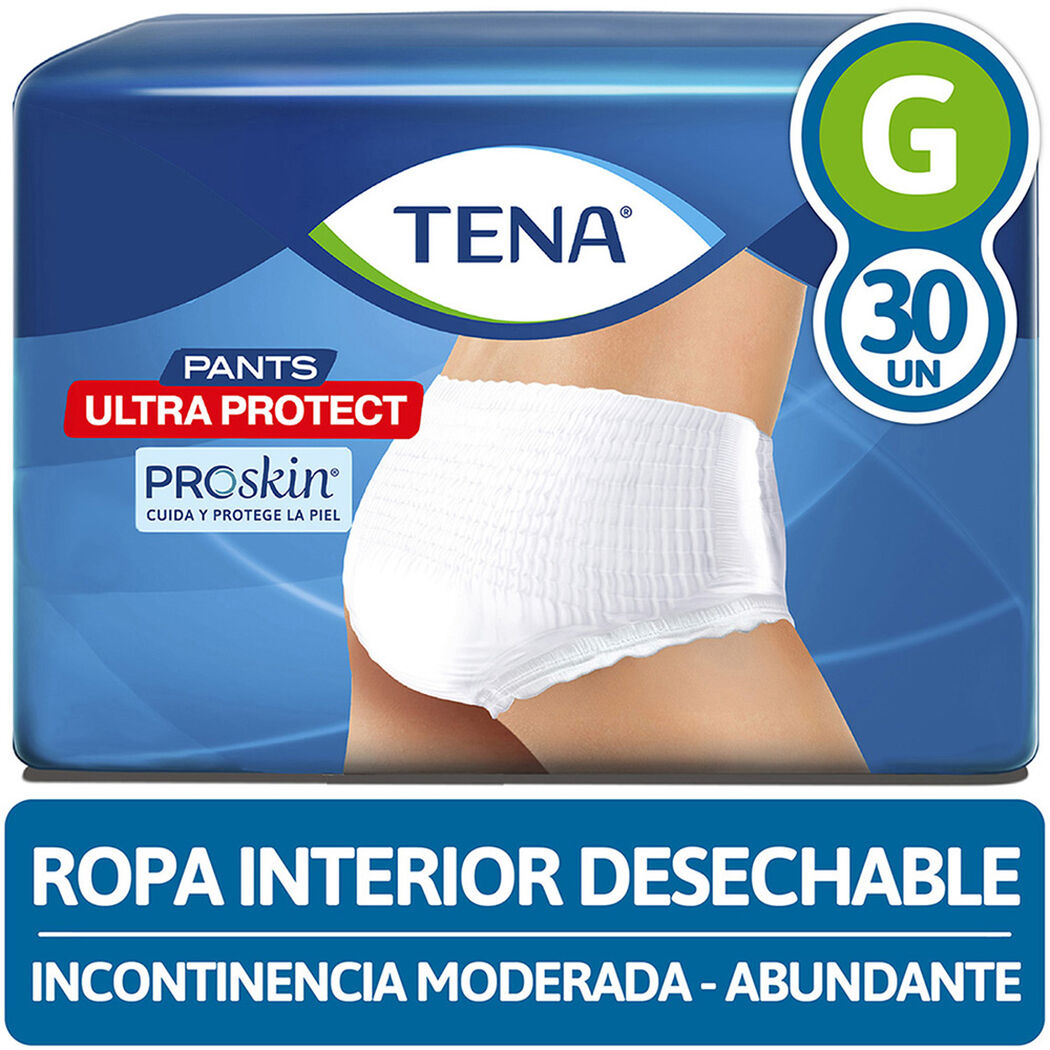 Ropa Interior Desechable TENA Pants Ultra Protect G 30 Unid, , large image number 0