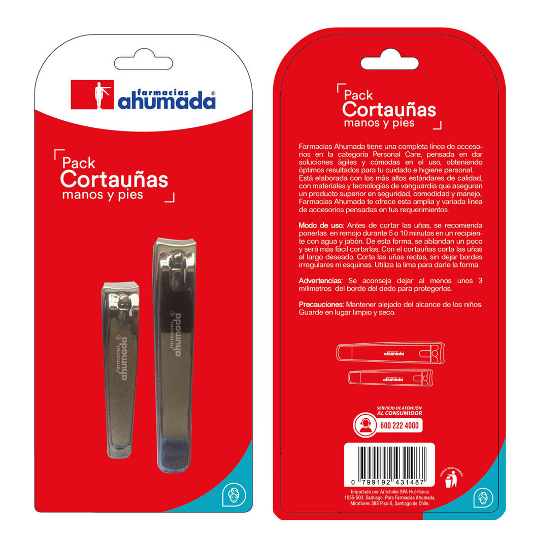 Pack Cortauñas Farmacias Ahumada, , large image number 0