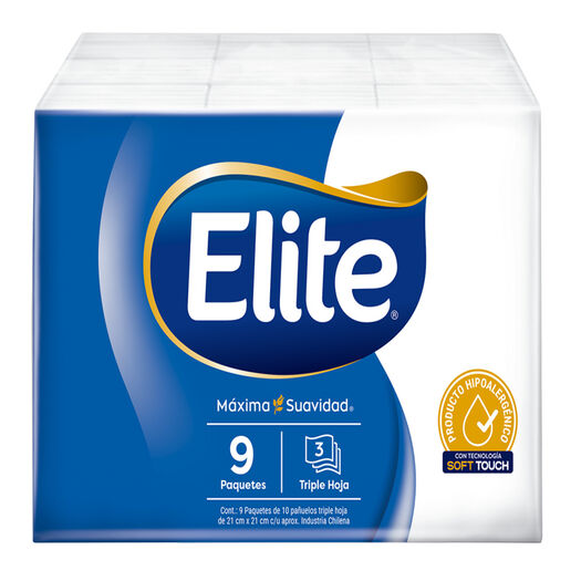 Elite Pañuelo Desechable Con Aloe Vera x 9 Unidades, , large image number 1