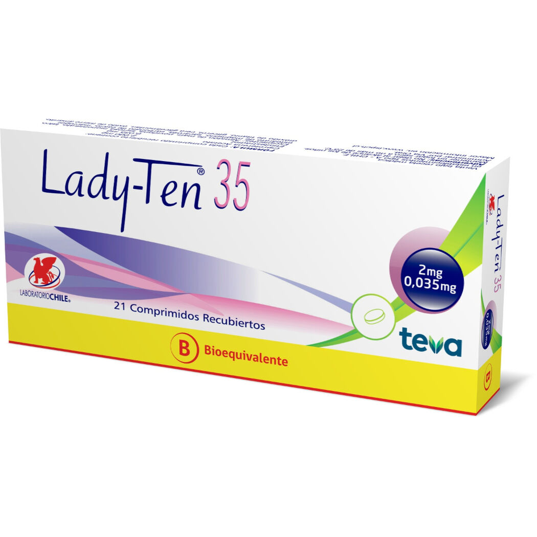 Lady-Ten 35 x 21 Comprimidos, , large image number 0