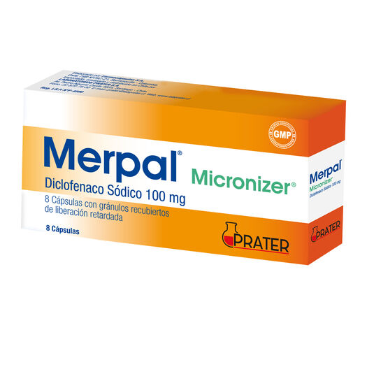Merpal 100 mg x 8 Cápsulas con Gránulos Recubiertos de Liberación Prolongada, , large image number 0