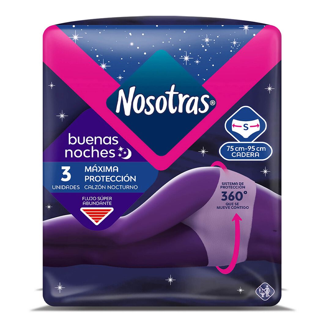Calz&oacute;n Nocturno Nosotras Talla S 3 un, , large image number 1