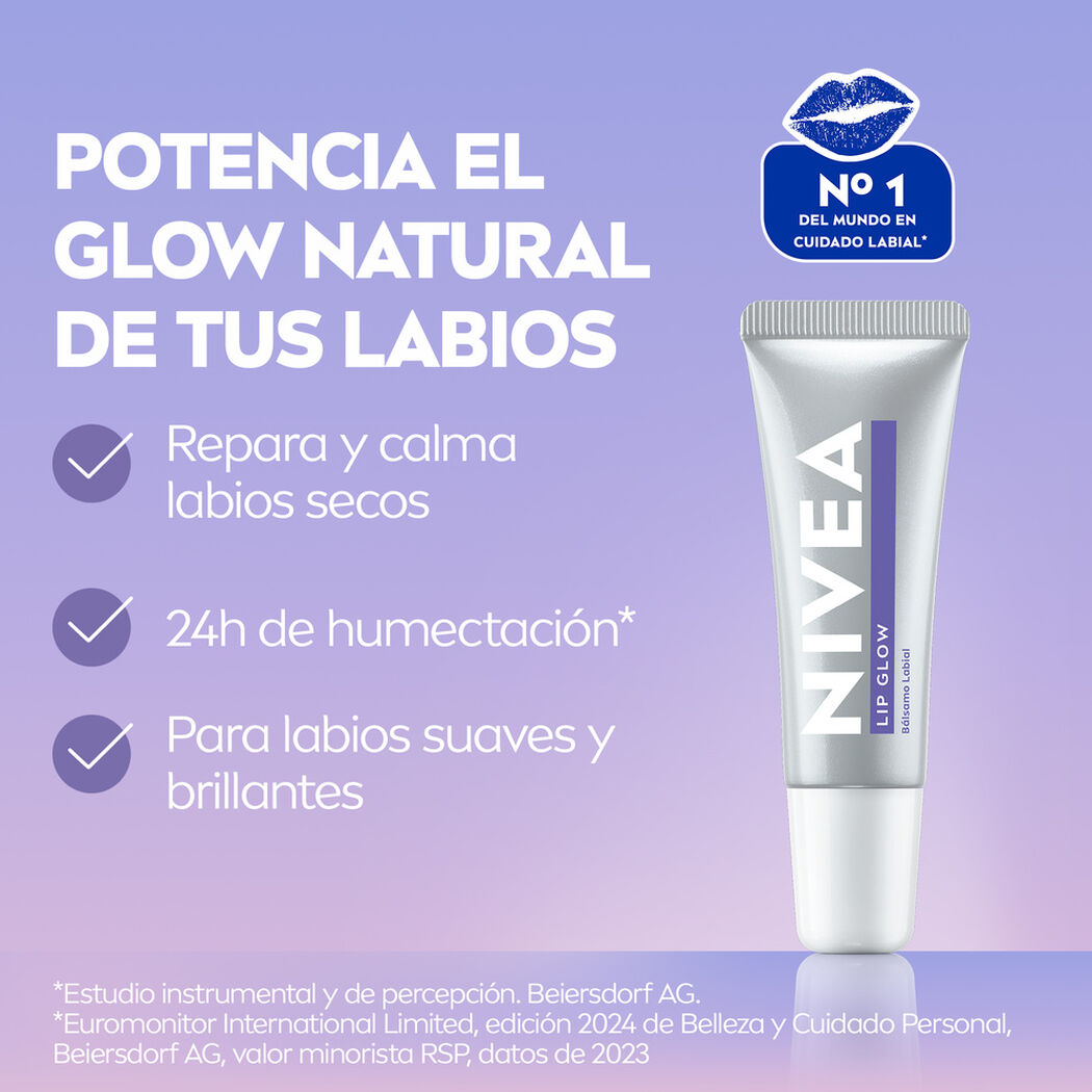 Lip Glow Nivea con &Aacute;cido Hialur&oacute;nico 10ml, , large image number 3
