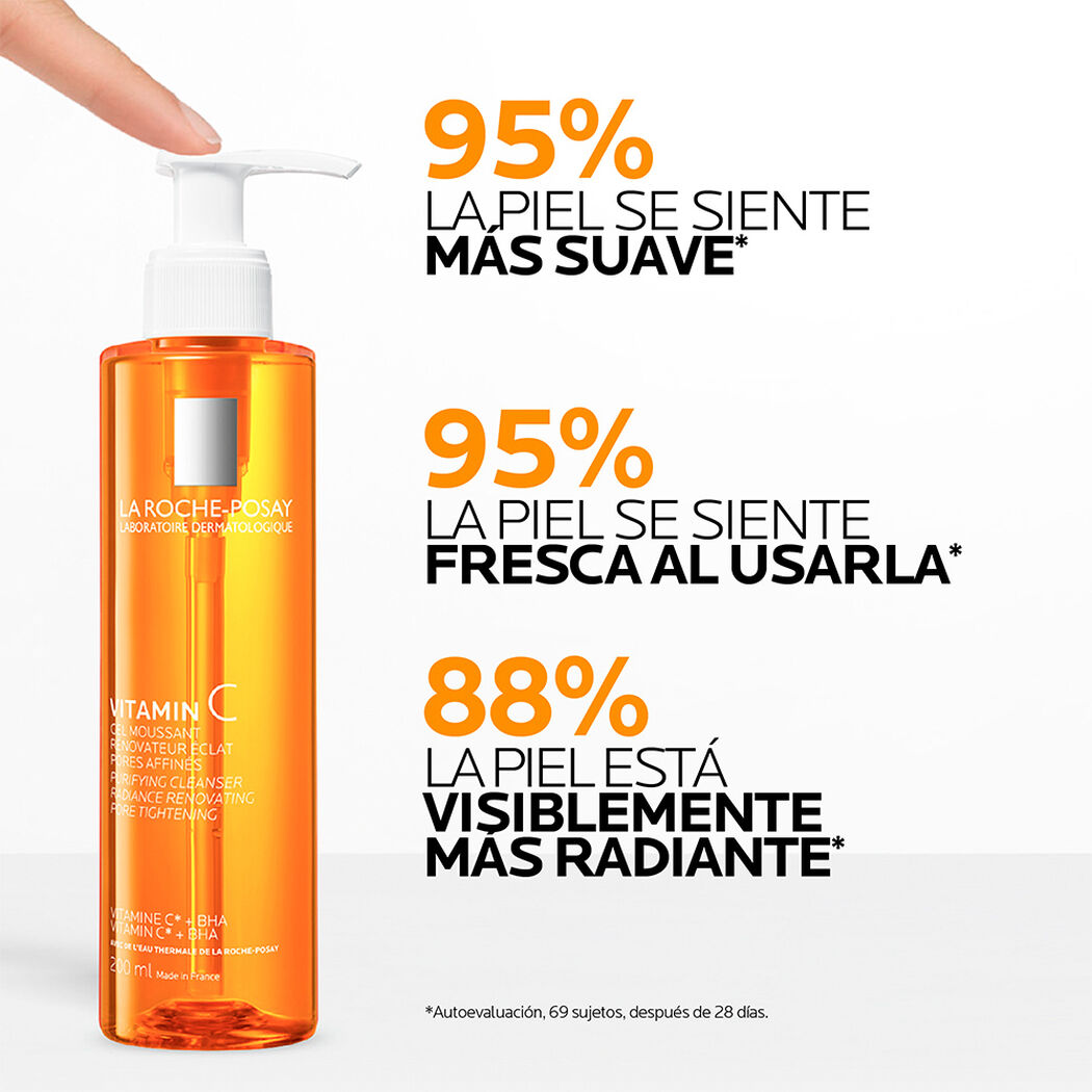 Garnier Pure Active Gel Limpiador Vitamina C + &Aacute;cido Salic&iacute;lico 200ml, , large image number 3