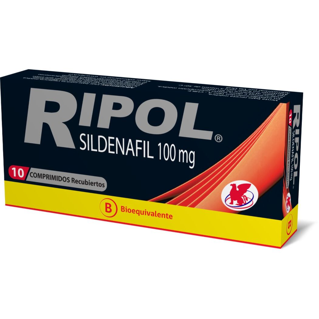 Ripol Sildenafil 100 mg x 10 comprimidos recubiertos, , large image number 0