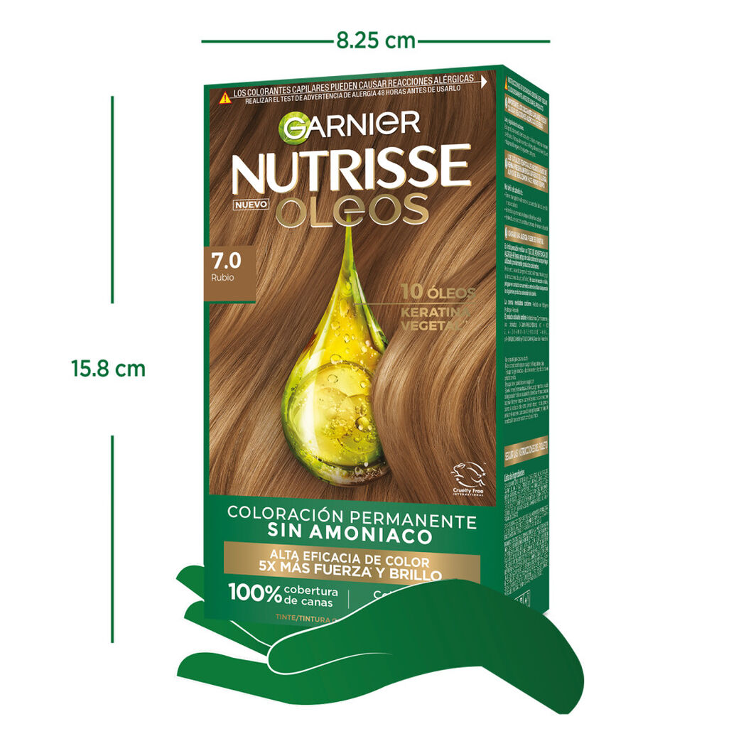 Tintura Nutrisse Oleos 7.0 Rubio, , large image number 1