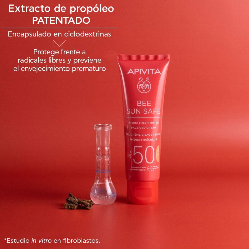 Protector Solar Apivita Bee Sun Safe Hydra Fresh SPF50 con Color 50 mL, , large image number 4