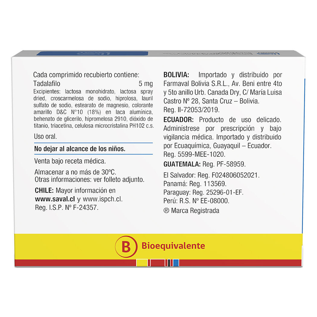 Ludium Tadalafilo 5 mg 30 comprimidos, , large image number 1
