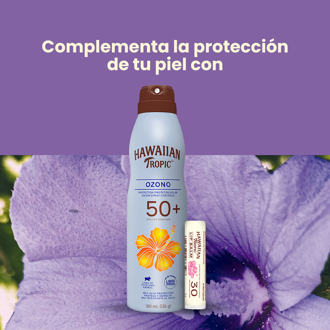 Protector Solar Hawaiian Tropic Labios Sabor Original FPS 30 4 g, , large image number 2