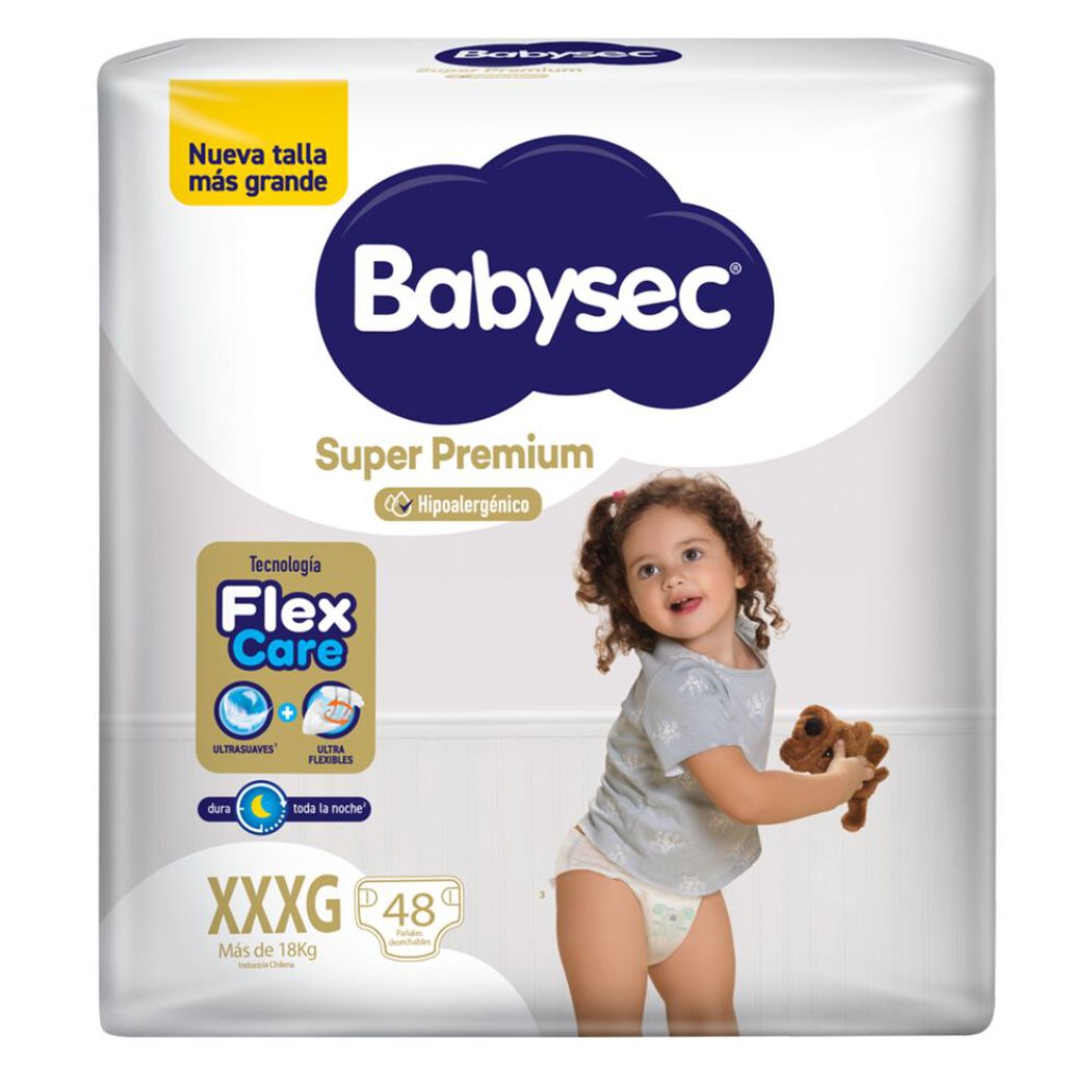 Pa&ntilde;ales Babysec Super Premium XXXG 48 unidades, , large image number 1