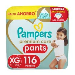Pa&ntilde;ales Pampers Premium Care Pants Talla XG 116 un