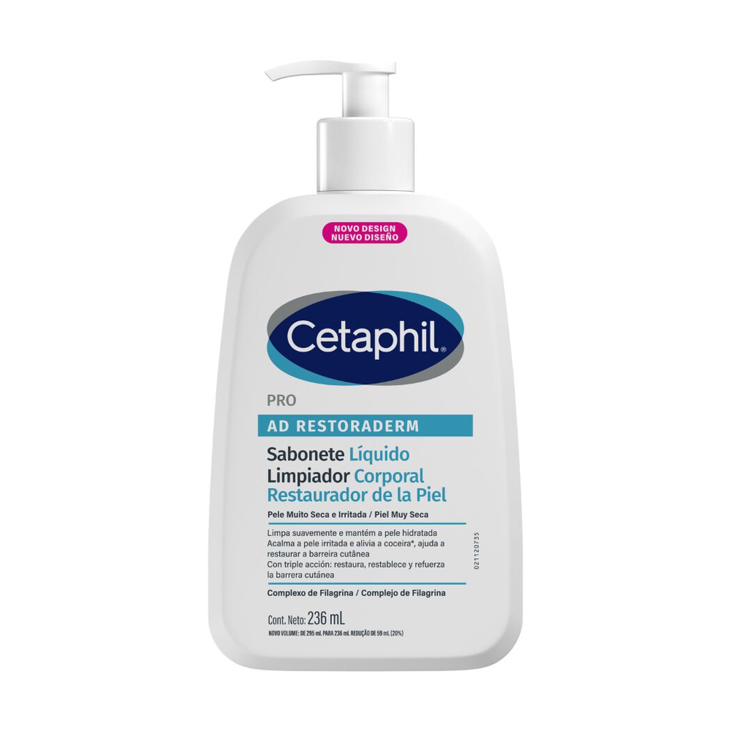 Limpiador Cetaphil Corporal Pro Ad Restoraderm 236 mL, , large image number 0