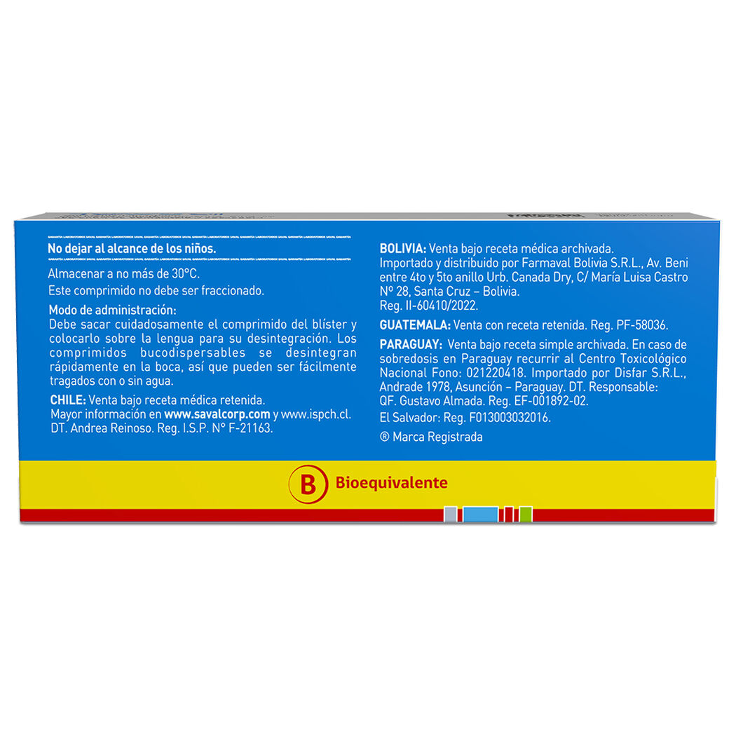 Neuroval Cd 5 mg Caja 30 Comp. Dispersables, , large image number 3