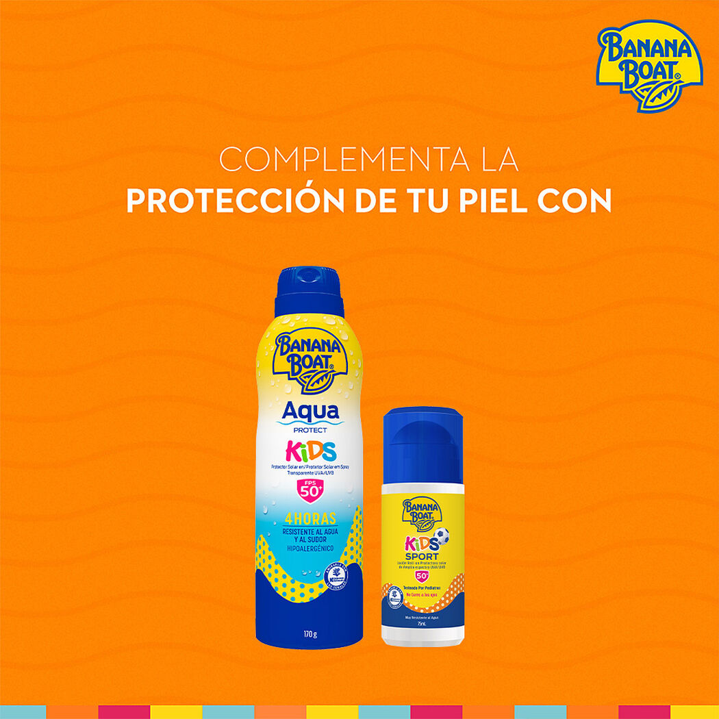Protector Solar Banana Boat Aqua Protect Kids FPS 50+ 170 g, , large image number 2