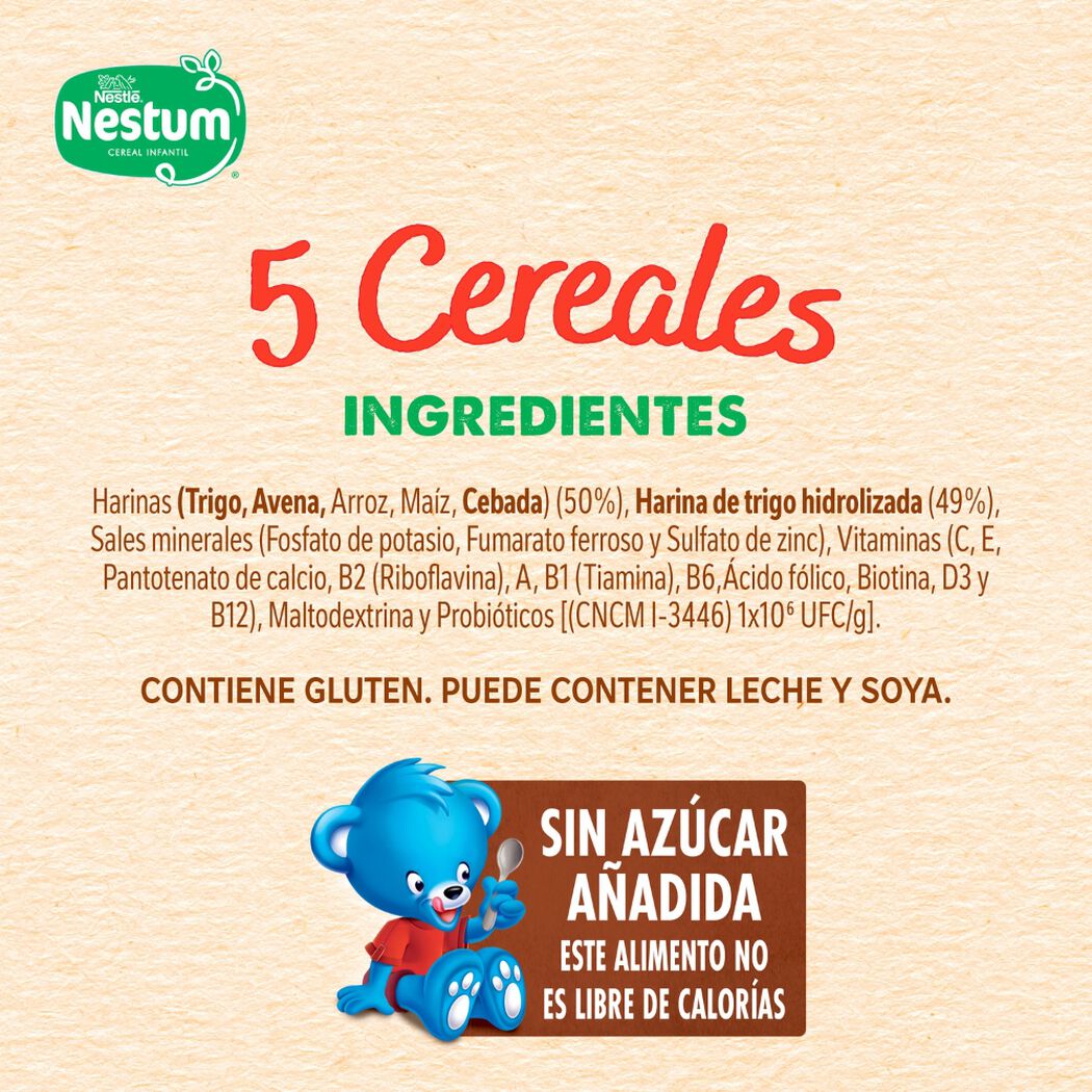 Cereal Infantil Nestum 5 Cereales 250 g, , large image number 4