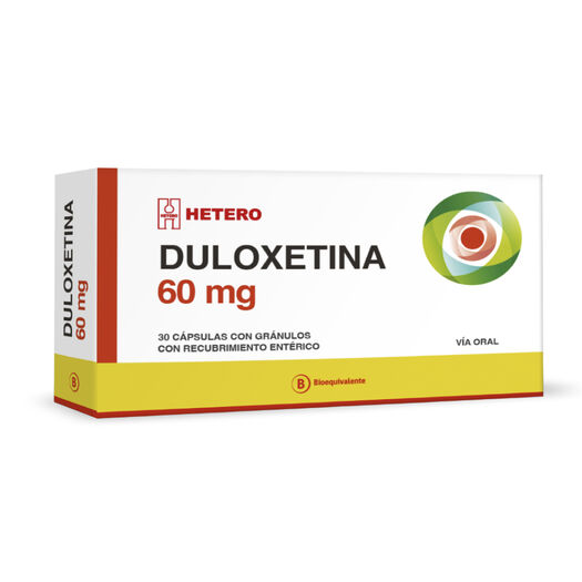 Duloxetina 60 mg x 30 Cápsulas con Gránulos con Recubrimiento Entérico SEVEN PHARMA CHILE SPA, , large image number 0