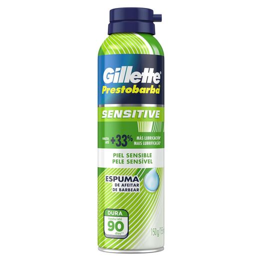 Espuma de Afeitar Gillete Prestobarba Sensitive 150 mL, , large image number 3