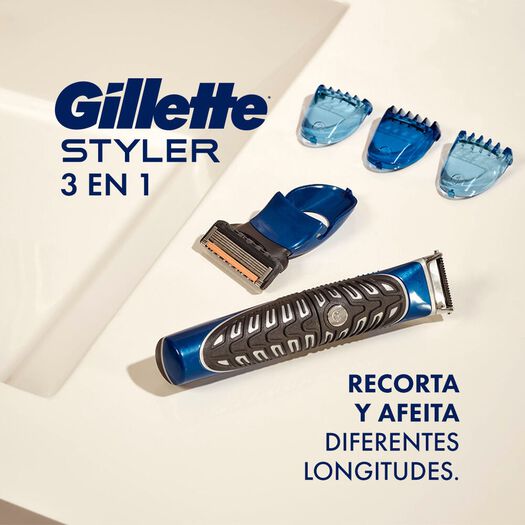 Máquina De Afeitar Eléctrica Gillette Styler 3 En 1 Recorta, Afeita, Perfila, 1 Kit, , large image number 3