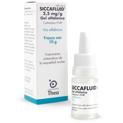 Siccafluid 2,5 mg/g x 10 g Gel Oftálmico