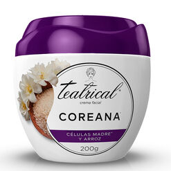 Crema Facial Teatrical Efecto Piel Coreana 200gr.
