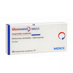 Glucovance 500 mg/2.5 mg x 30 Comprimidos Recubiertos