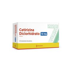 Cetirizina Diclorhidrato 10 mg x 30 Comprimidos Recubiertos
