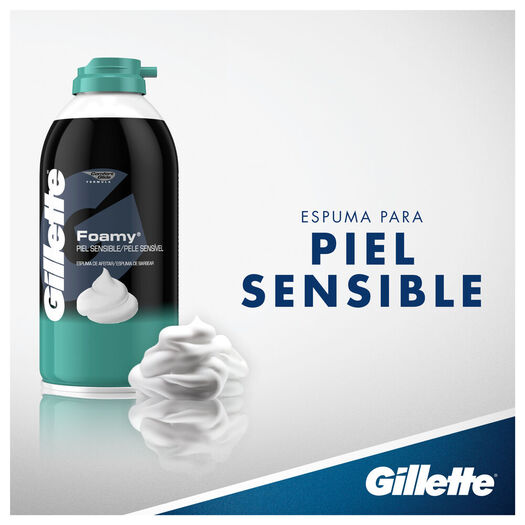 Espuma de Afeitar Gillete Piel Sensible 322 mL, , large image number 1
