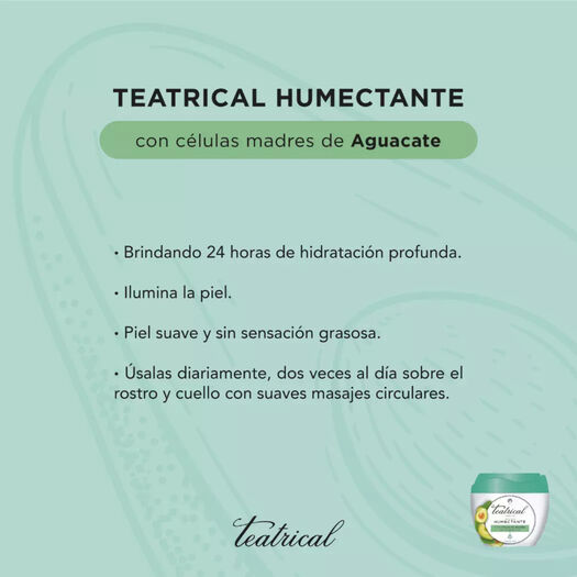 Teatrical Crema Facial Humectante 200 G, , large image number 3